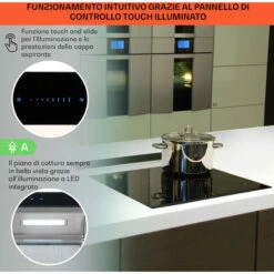 Klarstein Royal Flush Downdraft Cappa Aspirante 430 M³/h 60 Cm -Fornello Italia 13295971 4