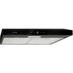Klarstein Contempo Neo Cappa Sottopensile 60cm 175m³/h Inox Acrilico Nero