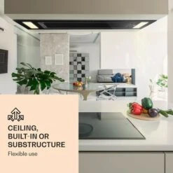 Klarstein Remy - Cappa A Soffitto, 90 Cm, 619 M³/h, 230 W, 3 Livelli, Telecomando -Fornello Italia 13296787 2