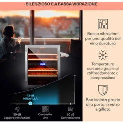 Klarstein Vinovilla 43 Built-In Duo Cantinetta Vino A Due Zone 129l 43 Bott. 3 Colori Anta In Vetro 10 Klarstein Vinovilla 43 Built-In Duo Cantinetta Vino A Due Zone 129l 43 Bott. 3 Colori Anta In Vetro -Fornello Italia 14061923 4