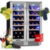 Klarstein Vinovilla 42 Twin Built-In Duo Frigovino A Due Zone 126l 42 Bott. 3 Colori Vetro -Fornello Italia 14061924 1
