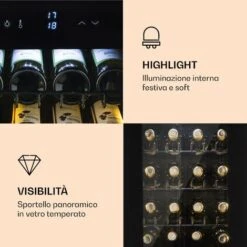 Klarstein Shiraz 39 Duo Cantinetta Vino 2 Zone 105l 39 Bottiglie -Fornello Italia 14061984 3