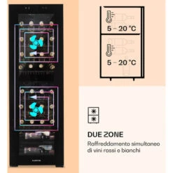 Klarstein Shiraz 39 Duo Cantinetta Vino 2 Zone 105l 39 Bottiglie -Fornello Italia 14061984 4