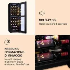 Klarstein Shiraz 39 Duo Cantinetta Vino 2 Zone 105l 39 Bottiglie -Fornello Italia 14061984 5