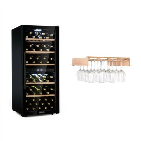 Klarstein Barossa 102 Duo Set Frigo Per Vini 2 Zone 102 Bottiglie Ripiano Per Calici 3 Klarstein Barossa 102 Duo Set Frigo Per Vini 2 Zone 102 Bottiglie Ripiano Per Calici