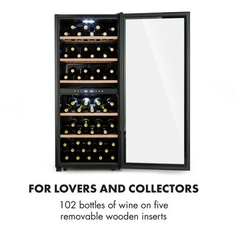 Klarstein Barossa 102 Duo Set Frigo Per Vini 2 Zone 102 Bottiglie Ripiano Per Calici 5 Klarstein Barossa 102 Duo Set Frigo Per Vini 2 Zone 102 Bottiglie Ripiano Per Calici - immagine 3