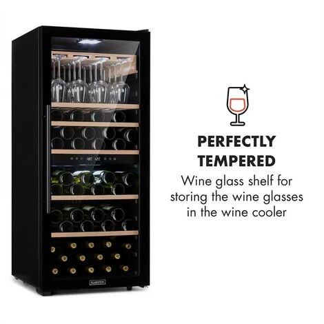 Klarstein Barossa 102 Duo Set Frigo Per Vini 2 Zone 102 Bottiglie Ripiano Per Calici 7 Klarstein Barossa 102 Duo Set Frigo Per Vini 2 Zone 102 Bottiglie Ripiano Per Calici - immagine 5