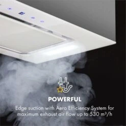 Klarstein Hektor Cappa Aspirante A Incasso 52cm Scarico: 530 M³/h LED Touch Vetro -Fornello Italia 14914829 3