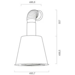 Cappa Aspirante URBAN STYLE In Acciaio Inox Antracite Cm Ø50 -Fornello Italia 15105107 4