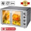 Forno Fornetto Elettrico Ventilato 55 Lt 2200 W Luce Doppia Porta Girarrosto -Fornello Italia 15920728 1