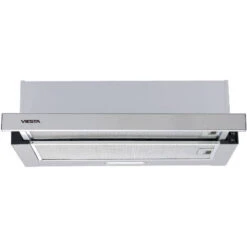 VIESTA VDE606565SR Cappa Aspirante Per Montaggio - Cappa Aspirante Estraibile - Cappa A Schermo Piatto 60 Cm Con Filtri Antigrasso - Cappa Aspirante Con Coperchio In Acciaio Inox Argento - Classe Ener -Fornello Italia 16125864 2