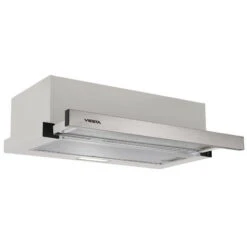 VIESTA VDE606565SR Cappa Aspirante Per Montaggio - Cappa Aspirante Estraibile - Cappa A Schermo Piatto 60 Cm Con Filtri Antigrasso - Cappa Aspirante Con Coperchio In Acciaio Inox Argento - Classe Ener -Fornello Italia 16125864 3