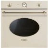 Smeg SF800AVO Forno Elettrico Da Incasso Ventilato Estetica Coloniale Capacita' 70 Litri Classe Energetica A-10% 6 Funzioni 60 Cm Avena