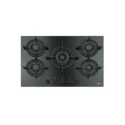 Franke FHCR 755 4G TC HE BK C Piano Cottura A Gas 5 Fuochi 75 Cm Cristallo Griglie In Ghisa 106.0374.283