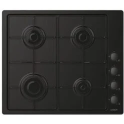 Candy CHW6LBB Piano Cottura A Gas 4 Zone 60 Cm Nero