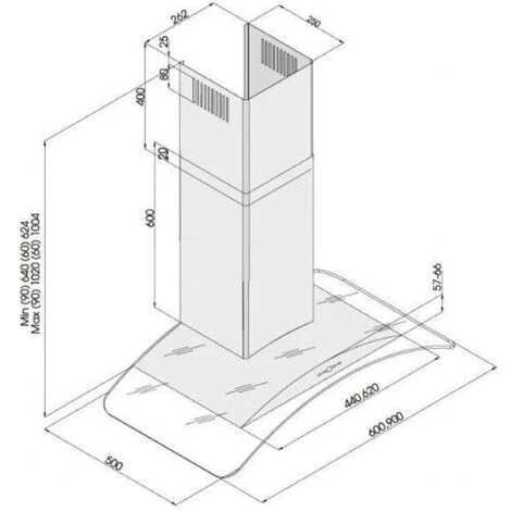 Silverline 3159.9 Cappa A Parete Aspirante Classe Energetica C 3 Velocità Portata 560 Mⁿ/h Inox E Vetro Temperato 90cm 4 Silverline 3159.9 Cappa A Parete Aspirante Classe Energetica C 3 Velocità Portata 560 Mⁿ/h Inox E Vetro Temperato 90cm - immagine 2