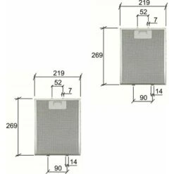 2 FILTRI ELICA / WHIRLPOOL 481248048083 CAPPA METALLICO 269x219x9 Mm F 241 8 2 FILTRI ELICA / WHIRLPOOL 481248048083 CAPPA METALLICO 269x219x9 Mm F 241 -Fornello Italia 18219716 3