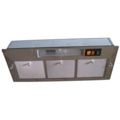 Cappa Gruppo Incasso INOX Da 90cm A 2 Motori E Filtro Cappa Alluminio