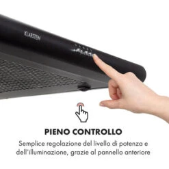 Klarstein Capannina Cappa Sottopensile 60cm 166m³/h LED Acciaio Inox Nero -Fornello Italia 18618347 5