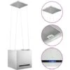 Cappa Da Cucina Ad Isola Sospesa LCD Con Sensore 37 Cm Acciaio VidaXL -Fornello Italia 18903792 1