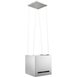 Cappa Da Cucina Ad Isola Sospesa LCD Con Sensore 37 Cm Acciaio VidaXL -Fornello Italia 18903792 4