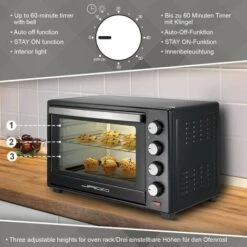 Nova Forno Elettrico 48 L Con 6 Modalità Di Cottura Con Girarrosto Teglia E Griglia -Fornello Italia 21669784 3