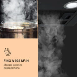 Klarstein Paolo - Cappa Aspirante Da Incasso, 52 Cm, Classe Energetica: A, 593 M³/h, LED Touch -Fornello Italia 22854050 5