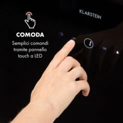 Klarstein Laurel 90 Cappa Aspirante 90cm Aria Di Scarico: 350 M³/h LED Touch Nero -Fornello Italia 22854061 4