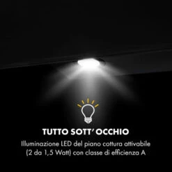 Klarstein Laurel 90 Cappa Aspirante 90cm Aria Di Scarico: 350 M³/h LED Touch Nero -Fornello Italia 22854061 5