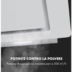 Klarstein Sofia 60 Cappa Aspirante 300 M³/h Touch-Control Frontale In Vetro Bianco -Fornello Italia 22854391 3