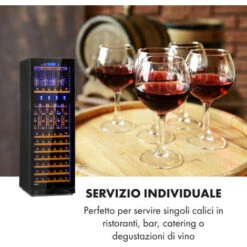 Klarstein First Class 129 Cantinetta Frigo Per Vino Dispenser 129 Bottiglie 5-22°C Nero -Fornello Italia 22854570 3