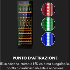 Klarstein First Class 129 Cantinetta Frigo Per Vino Dispenser 129 Bottiglie 5-22°C Nero -Fornello Italia 22854570 4