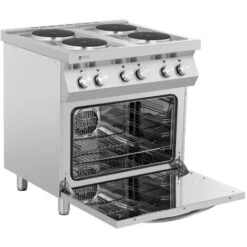 Cucina Elettrica Piano Cottura Elettrico + Forno A Convezione 13.400 W 4 Piastre -Fornello Italia 25980606 4