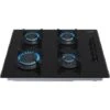 AREBOS Piano Cottura A Gas Due Fuochi Vetroceramica Include Griglie E Fiamma Pilota
