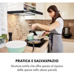 Klarstein Mariana 60 Cappa A Schermo Piatto 500 M³/h Di Scarico LED 8 Klarstein Mariana 60 Cappa A Schermo Piatto 500 M³/h Di Scarico LED -Fornello Italia 30541324 2