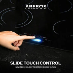 AREBOS Piano Cottura In Vetroceramica 4 Zone Di Cottura 59 Cm 7200W -Fornello Italia 31842315 5