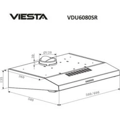 Sottostruttura VIESTA VDU608080SR - Cappa 60 Cm - Cappa Da Incasso A Parete E LED - Funzione Di Scarico E Ricircolo - Acciaio Inox 10 Sottostruttura VIESTA VDU608080SR - Cappa 60 Cm - Cappa Da Incasso A Parete E LED - Funzione Di Scarico E Ricircolo - Acciaio Inox -Fornello Italia 33896125 4