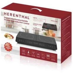 Piastra Induzione 2 Fuochi Portatile Da 2000W Con Controllo Indipendente E Timer -Fornello Italia 35396411 5