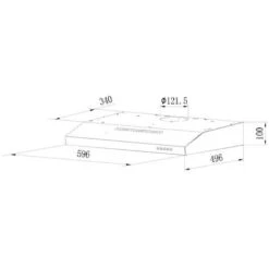Cappuccio Visiera 60cm 348m3/h Nero - Rhc638/1pn - Rosieres 7 Cappuccio Visiera 60cm 348m3/h Nero - Rhc638/1pn - Rosieres -Fornello Italia 35449157 3