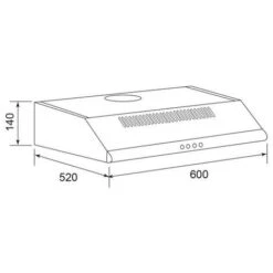 Cappuccio Visiera 60cm 250m3/h Acciaio Inox - Ghc625ix - Glem -Fornello Italia 36042260 3