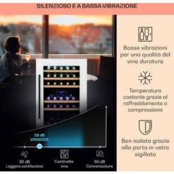 Klarstein Vinsider 41D Built-In Duo Quartz Edition Frigorifero Per Vini Da Incasso 10 Klarstein Vinsider 41D Built-In Duo Quartz Edition Frigorifero Per Vini Da Incasso -Fornello Italia 36872212 4