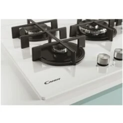 Candy CVG6BR4WPW Piano Cottura A Gas 4 Zone Griglie In Ghisa 60 Cm Vetro Temperato Bianco -Fornello Italia 36882654 4