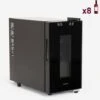 Cantinetta Per Vino Frigo 8 Bottiglie LED Singola Zona Bacchus VIII -Fornello Italia 39837424 1