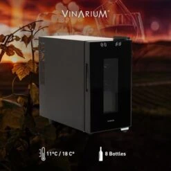 Cantinetta Per Vino Frigo 8 Bottiglie LED Singola Zona Bacchus VIII -Fornello Italia 39837424 4