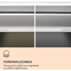 Klarstein Mariana Neo 60, Cappa A Schermo Piatto, 60 Cm, Scarico, LED, 640 M³/h 9 Klarstein Mariana Neo 60, Cappa A Schermo Piatto, 60 Cm, Scarico, LED, 640 M³/h -Fornello Italia 42753522 3