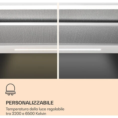 Klarstein Mariana Neo 60, Cappa A Schermo Piatto, 60 Cm, Scarico, LED, 640 M³/h 5 Klarstein Mariana Neo 60, Cappa A Schermo Piatto, 60 Cm, Scarico, LED, 640 M³/h - immagine 3