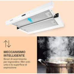 Klarstein Mariana Neo 60, Cappa A Schermo Piatto, 60 Cm, Scarico, LED, 640 M³/h 11 Klarstein Mariana Neo 60, Cappa A Schermo Piatto, 60 Cm, Scarico, LED, 640 M³/h -Fornello Italia 42753522 5