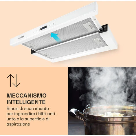 Klarstein Mariana Neo 60, Cappa A Schermo Piatto, 60 Cm, Scarico, LED, 640 M³/h 7 Klarstein Mariana Neo 60, Cappa A Schermo Piatto, 60 Cm, Scarico, LED, 640 M³/h - immagine 5