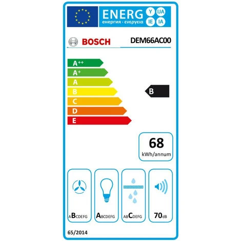 Cappa A Scomparsa 60cm 70db 620m3 / H Argento - Dem66ac00 - Bosch 4 Cappa A Scomparsa 60cm 70db 620m3 / H Argento - Dem66ac00 - Bosch - immagine 2