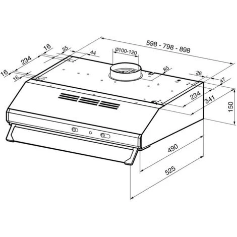 Smeg KSEC81XE2 Cappa Da Incasso A Vista Aspirante Estetica Universale Classe Energetica D 3 Velocita' Illuminazione LED 80 Cm Acciaio Inox 4 Smeg KSEC81XE2 Cappa Da Incasso A Vista Aspirante Estetica Universale Classe Energetica D 3 Velocita' Illuminazione LED 80 Cm Acciaio Inox - immagine 2